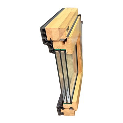 Energooszczędne okna drewniane pokryte aluminium