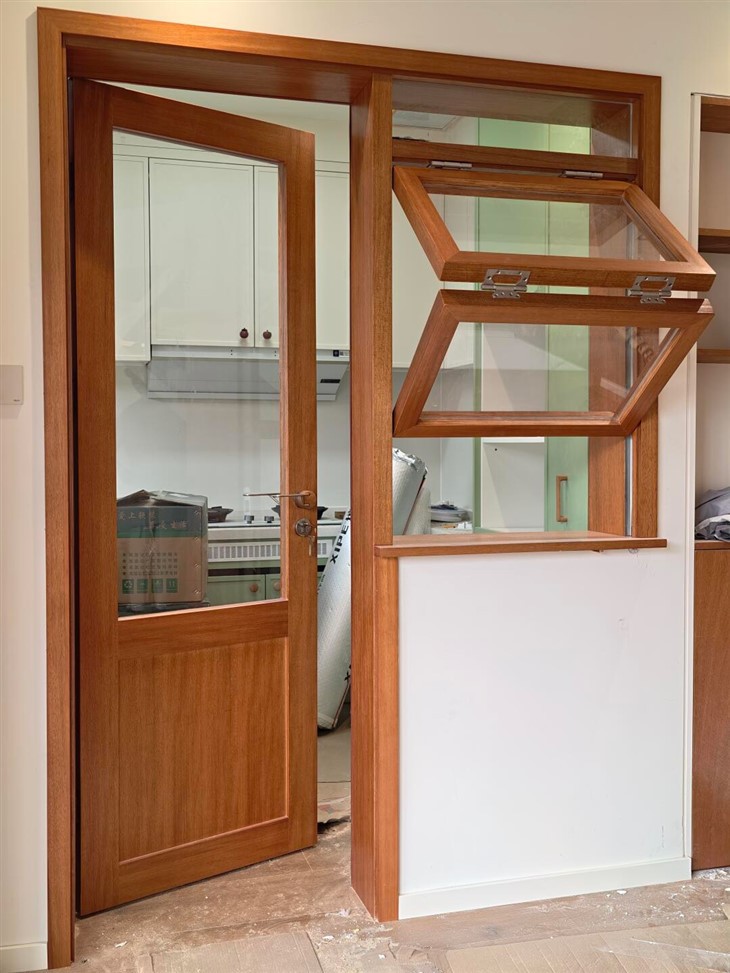 Wood Door With Glass Window high quality